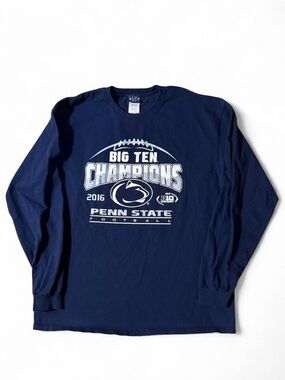 Blue 84 Navy Long Sleeve Penn State Big Ten Champions Tee